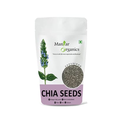 ManHar Organics Raw Chia Seeds 250gm for eating and weight management ManHar Organics Raw Chia Seeds 250gm for eating and weight management