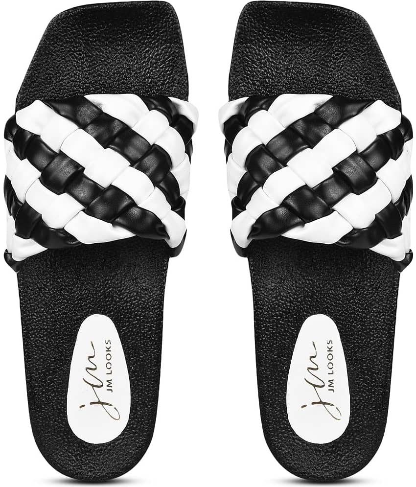 JM Looks Black Women's Slide