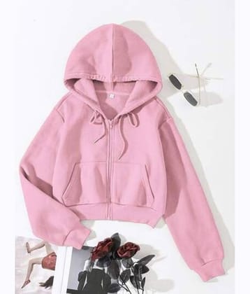 RAABTA FASHIION Women Fleece Sweatshirt For ( Pink )