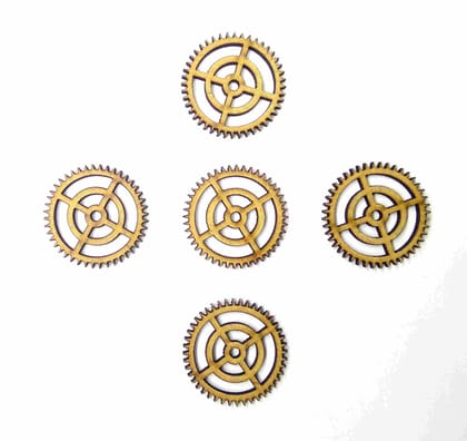 MDF Gears Design 4 - Set of 5 pcs MDF Gears Design 4 - Set of 5 pcs