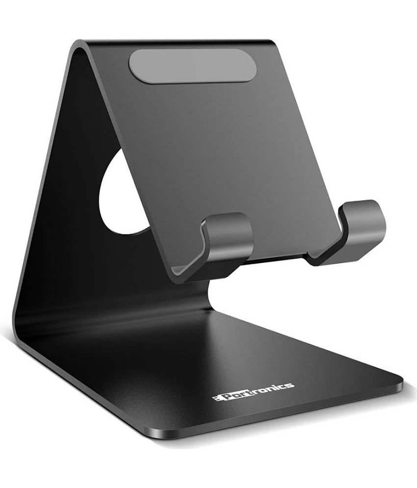 Portronics MODESK POR-122 Universal Metal Mobile Holder (Black)