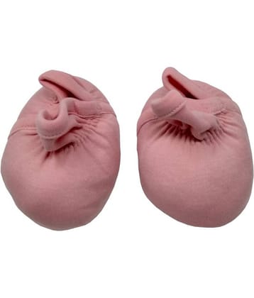 KaKaboos Pink Color Baby Booties for Kids(0-6 Month)