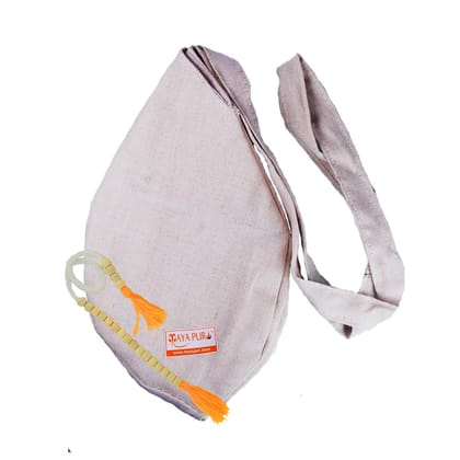 MAYAPURI Cotton Chanting Bag/Gomukhi Japa Mala Bag with Sakshi Mala Counter for Daily Mantra Jaap (Grey Color) MAYAPURI Cotton Chanting Bag/Gomukhi Japa Mala Bag with Sakshi Mala Counter for Daily Mantra Jaap (Grey Color)