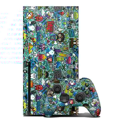 Blue Abstract Xbox Skin