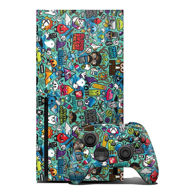 Blue Abstract Xbox Skin