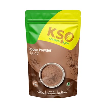 Kerala Spices 100% Natural Cocoa Powder 100 gm for Baking Cookies Cakes