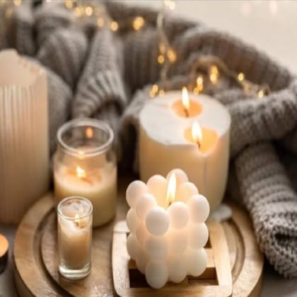 Stylish White Candle New Collection