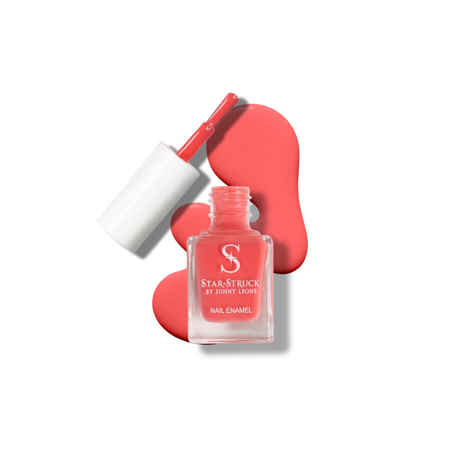 StarStruck by Sunny Leone - Pink Charm - Glossy Nail Polish | Mirror-Like Shine & Longwear Color | Quick Dry Formula