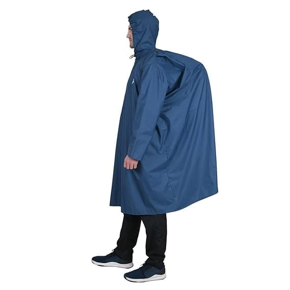 Unisex Hooded Rain Poncho for Adult,Waterproof, lightweight,Reusable& Packable, One Size Fits Most, Free Size
