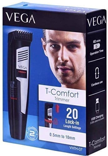 VEGA Advanced T-comfort Beard Trimmer (VHTH -08), Black