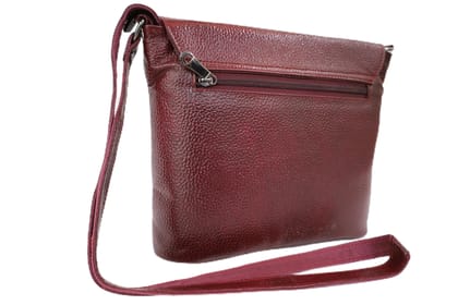 TULIP Traditional Artisians' Upliftment Livelihood Program Premium Leather Crossbody Bag, Burgundy, Multiple Compartments, Adjustable Strap, Zipper Closure, Classic Design TULIP Traditional Artisians' Upliftment Livelihood Program Premium Leather Crossbody Bag, Burgundy, Multiple Compartments, Adjustable Strap, Zipper Closure, Classic Design