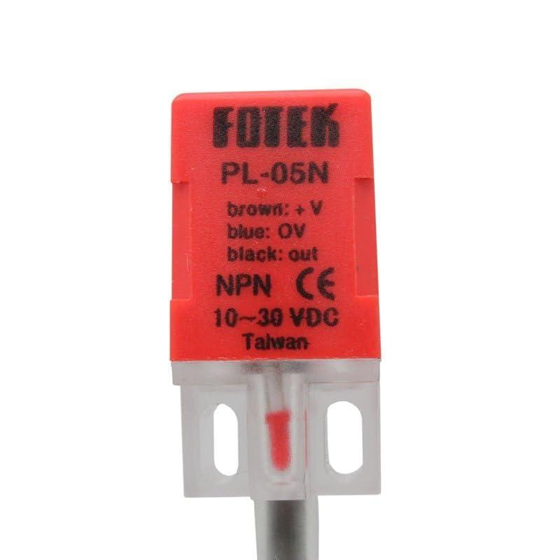 FOTEK PL-05N Proximity Sensor, NPN, 10-30 VDC, Inductive Type, Compact Design, for Industrial Applications