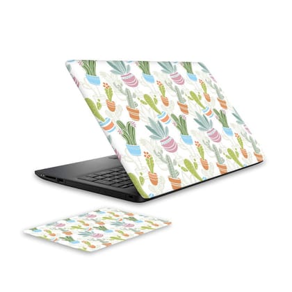 Cactus 1 Laptop Skin and Mouse Pad Combo