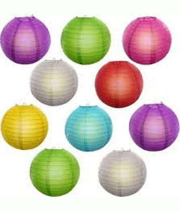 SHB Multicolour Paper Decorative Tissue Box Holder - Pack of 10