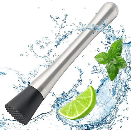 Cocktail Muddler Stainless Steel Bar Stick Mojito Masher Fruit Mixer Ideal Bartender Tool Barware Cocktail Muddler Stainless Steel Bar Stick Mojito Masher Fruit Mixer Ideal Bartender Tool Barware