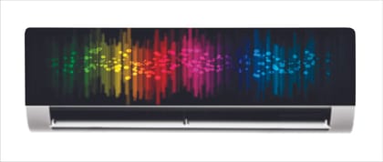 DreamKraft Colorful Abstract AC Sticker (Multicolor PVC Vinyl, 30cm X 91cm)