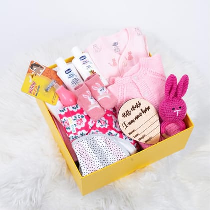 The Baby First Box Newborn Baby Essential Kit - 25 Items | Winter Kit Girls The Baby First Box Newborn Baby Essential Kit - 25 Items | Winter Kit Girls