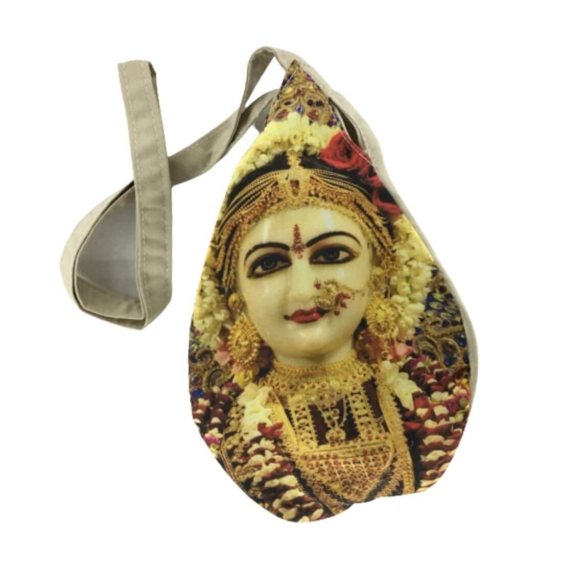 MAYAPURI Printed Bead Bag/Chanting Bag/Gomukhi Japa Bag with Zip Pocket (Pack of 1)