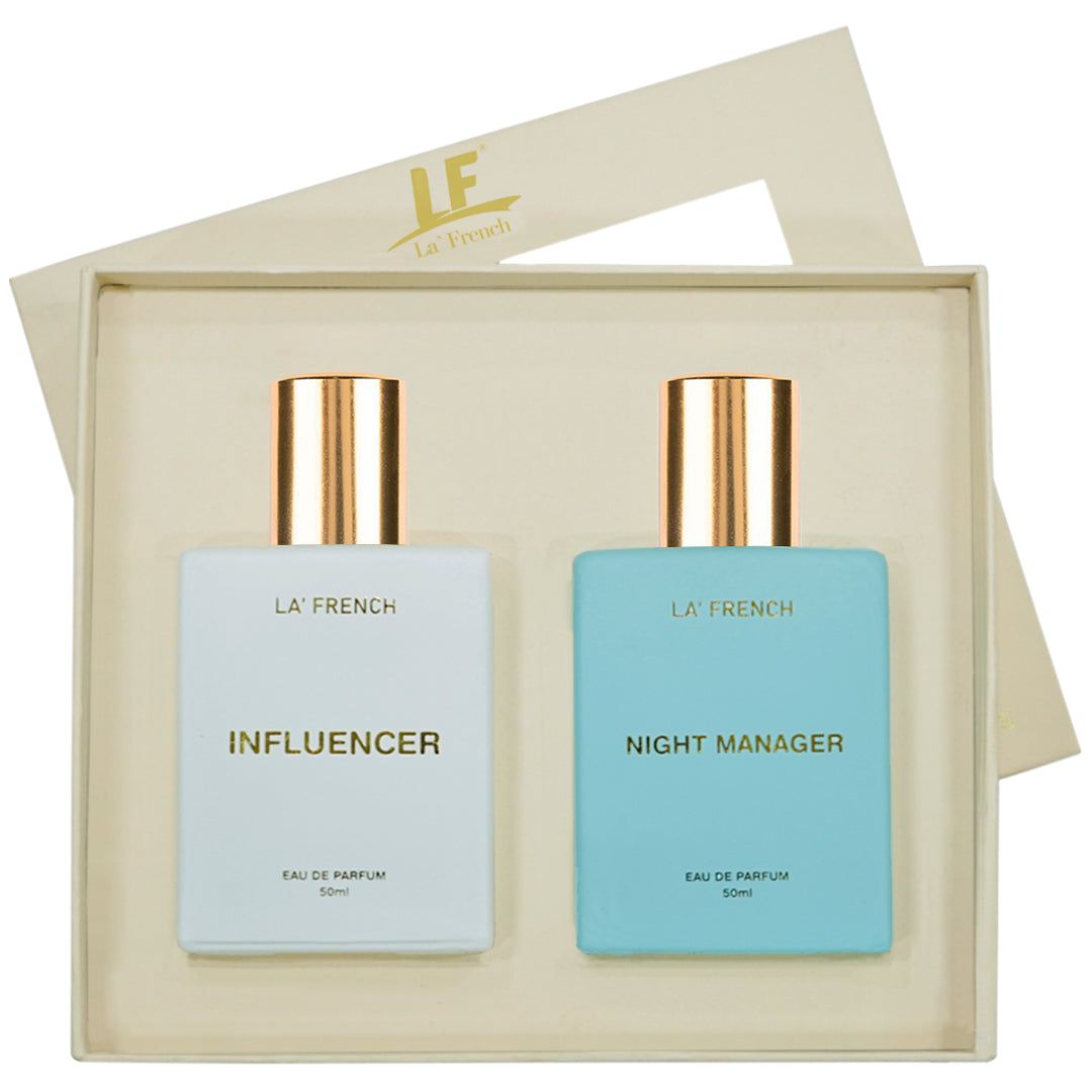 La French Influencer & Night Manager Luxury Unisex Perfume Gift Set 50ml X 2 Pcs