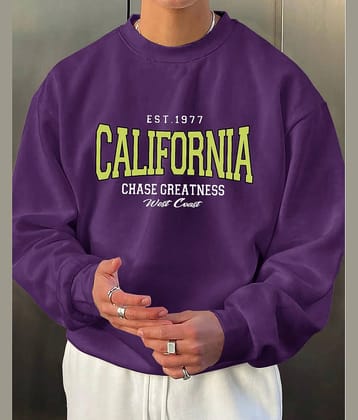 Eyebogler Polyester Round Neck Men's Sweatshirt - Blue ( Pack of 1 )