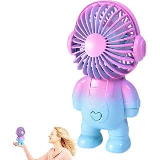 Astronaut Handheld Fan for Kids  Rechargeable Desk  Travel Fan