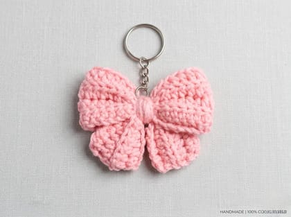 Crochet Bow keychain