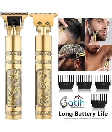 Gatih Hair Trimmer Gold Cordless Beard Trimmer With 120 minutes Runtime