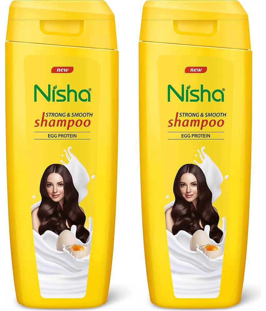 Nisha Egg Protein Shampoo for Strong & Smooth Hair 180ml Pack of 2