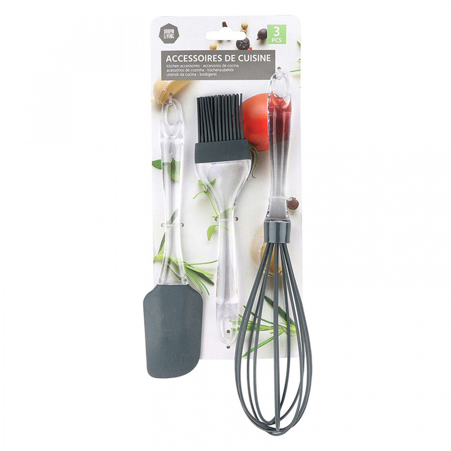 Wholesale Item - 3PCS KITCHEN SILICONE BRUSH SET - MOQ 31 Pieces