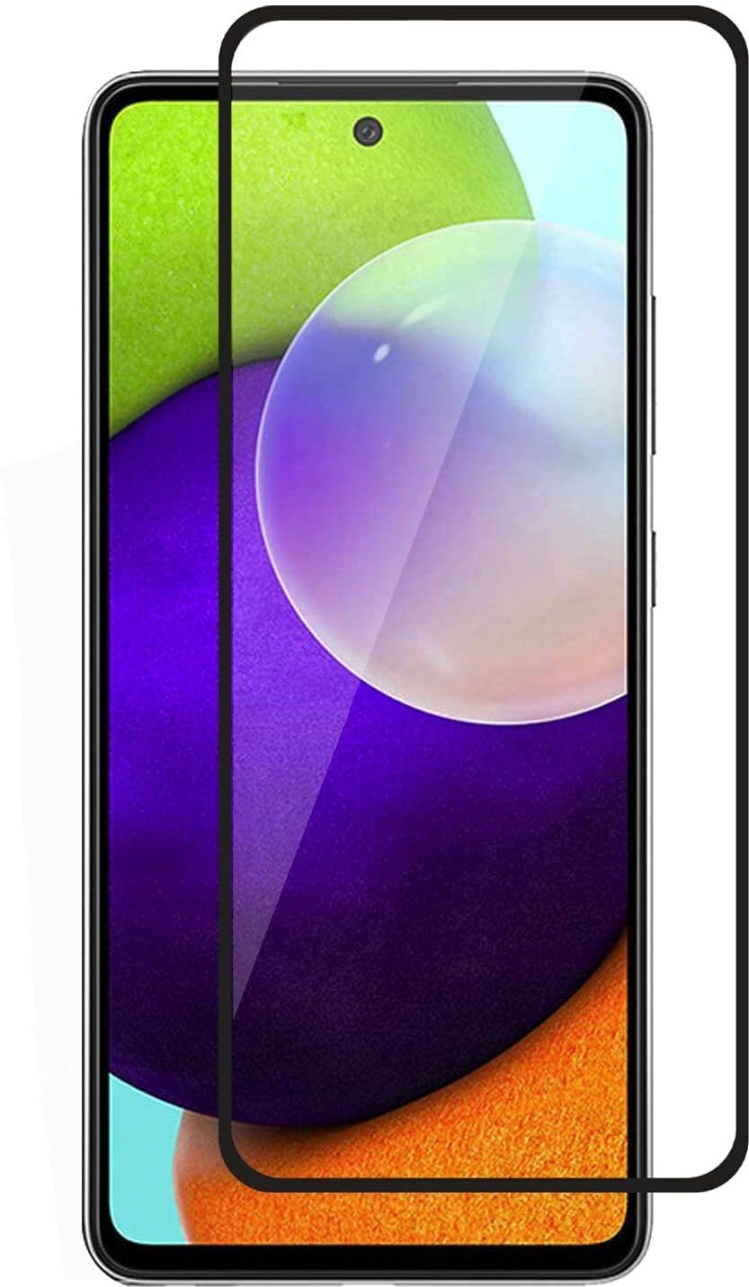 PLUGTECH Advanced Tempered Glass With Anti-Explosion 9H Hardness Edge-To-Edge Coverage Screen Guard for SAMSUNG A52S 5G