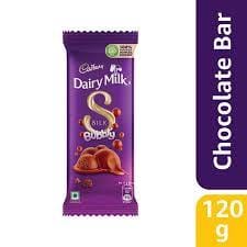 Cadbury Dairy Milk Silk Bubbly Chocolate Bar, 120 G