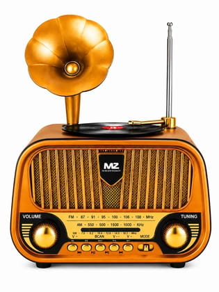 Classic Retro Bluetooth Speaker with FM, USB, AUX & Hands Free Calling Speaker FM Radio