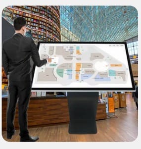 K-TYPE TOUCH KIOSKS STANDEE  Size 55"