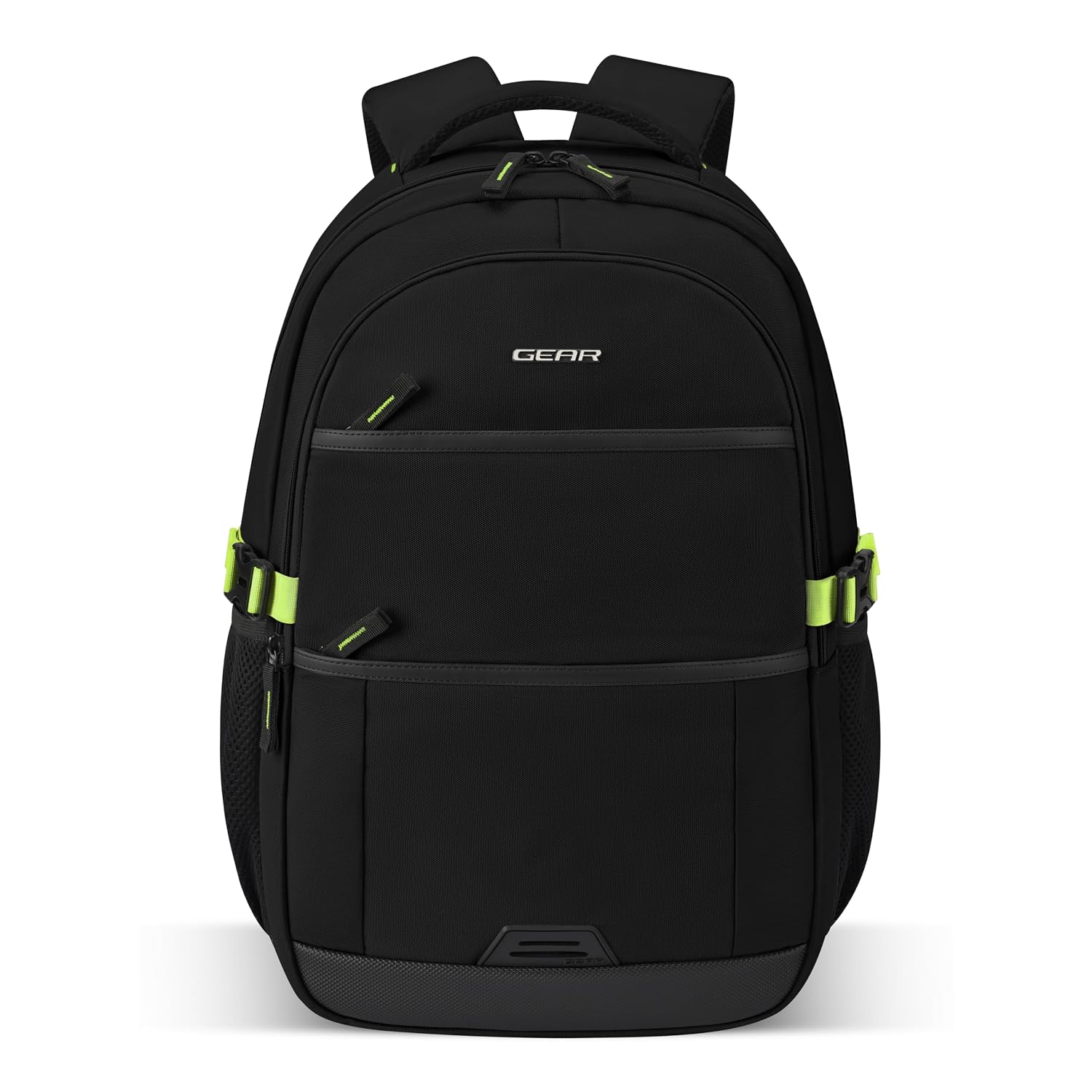 Swift 19"/34L Large Water Resistant Laptop Backpack with Raincover Protection | Travel Backpack | Casual Backpack for Men/Women (Black - Green)