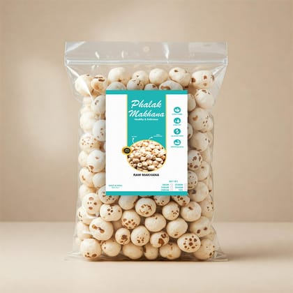 Phalak Makhana | Crunchy & Raw Plain Makhana 500gm | Pack of 2(250gm)