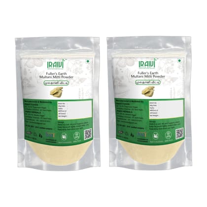 IRAIVI Premium Multani Mitti Powder 200g | 100% Pure Natural Skin Cleanser & Face Pack | Deep Cleansing, Oil Absorption & Glowing Skin | Chemical-Free Beauty | Fuller's Earth