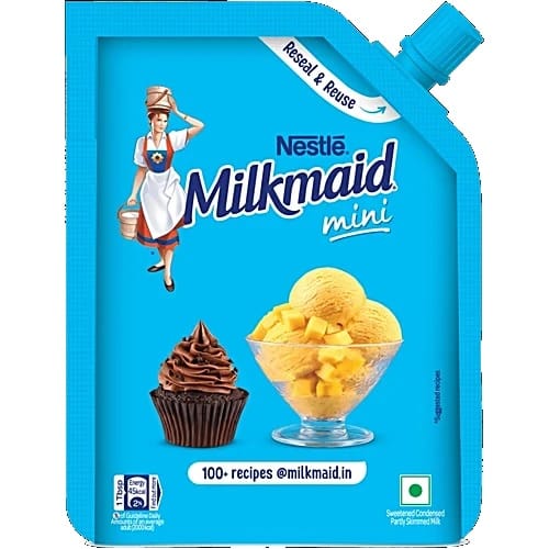 Nestle Milkmaid Mini Partly Skimmed Sweetened Condensed Milk, 210 g