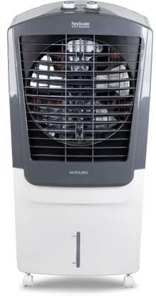 Hindware Smart Appliances Vectra Plus 100lL, Desert Air Cooler with Woodwool Pads, Inverter Compatible, Castor wheels and motorized air flow control & High Air Delivery (White & Grey)