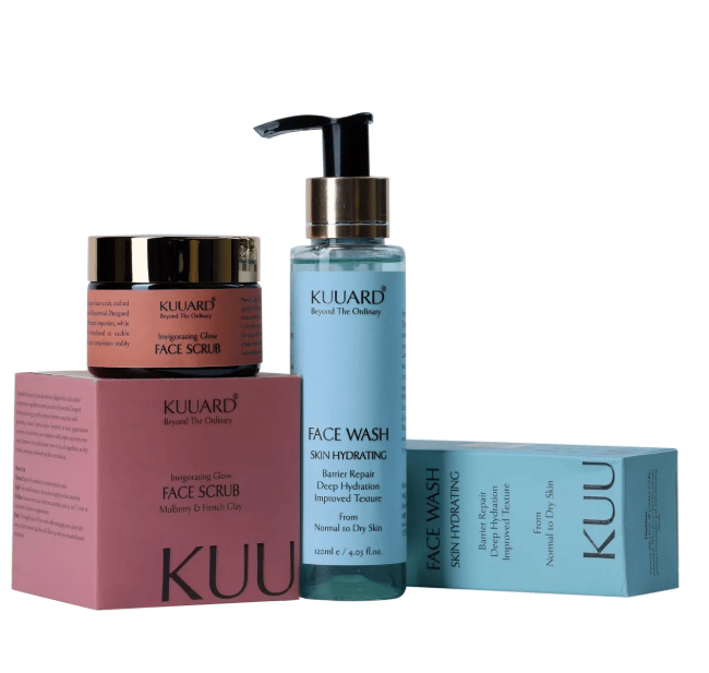 Kuuard Dry Face Clean Combo | 120ML + 50GM