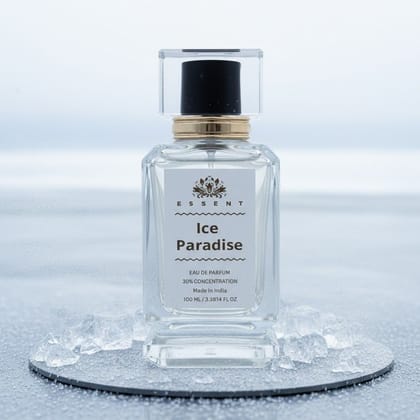 Essent Perfumes Ice Paradise Eau de Parfum (EDP) – Chilled Aquatic Fresh Long Lasting Perfume – Unisex Fragrance