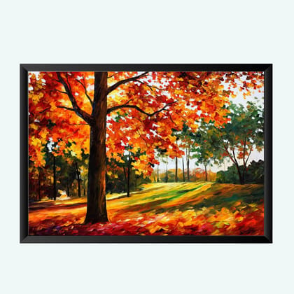 NOKKES Digital art painting with Photo Frame Home Bedroom Living room office Photo Frame Size 8X12 In_2