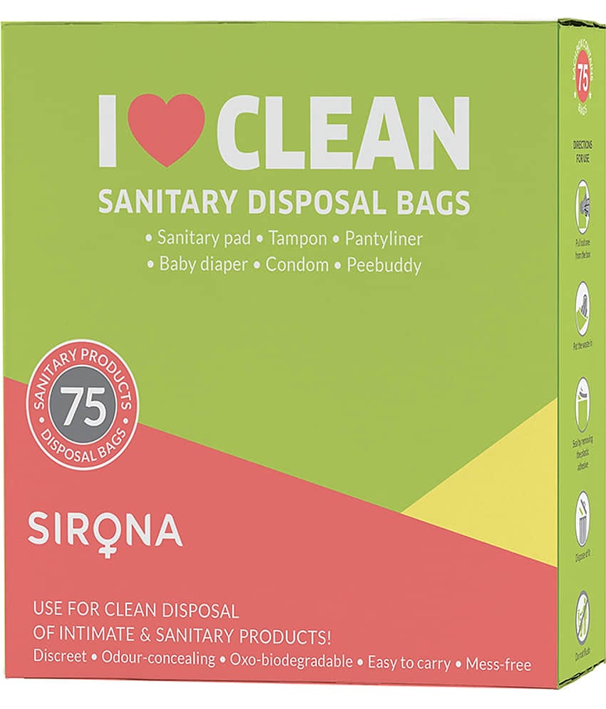 Sanitary and Diapers Disposal Bag by Sirona 75 Bags