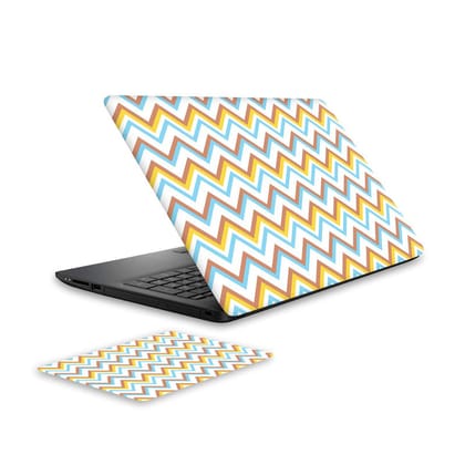 Wave Stripes 2 Laptop Skin and Mouse Pad Combo