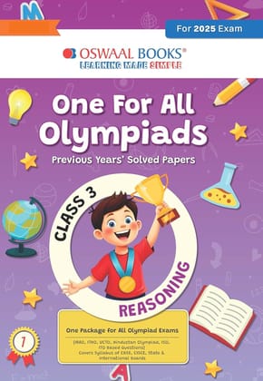 Oswaal One for all Olympaids Previous year Solved paper Reasoning class 3 Exam-2025 [Paperback] [Oct 30, 2024] Oswaal