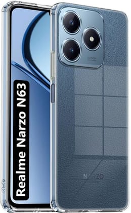 PLUGTECH TPU Ultra Hybrid Clear Camera Protection Back Cover Case for Realme Narzo N63,Realme C63 4G