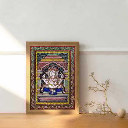 Patta Painting of Lord Ganesha