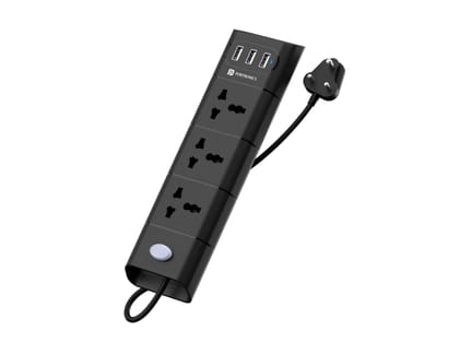 Portronics Power Plate II, 2.1A output, 1500 Watt input, Overload protection Portronics Power Plate II, 2.1A output, 1500 Watt input, Overload protection