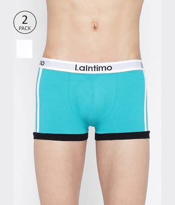 La Intimo Pack of 2 Cotton Trunks For Men's ( Multicolor )