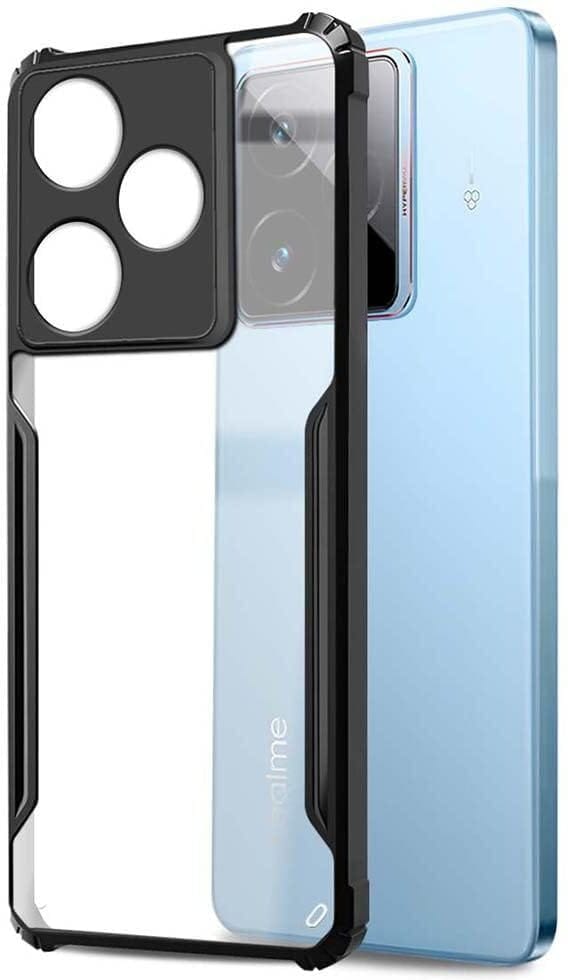 PLUGTECH Slim Shockproof Case | Matte Black Soft | Drop Protection | Precise Cutouts | Premium Mobile Cover for Realme GT 7, Realme GT 7T