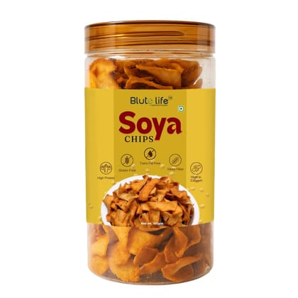 Blute life Millet/Healthy Chips/Finger Millet Crunch Chips for Healthy Munching | 150g Pack (Super Crunchy Baked Millet Chips) (150g, Soya Masala Chips)